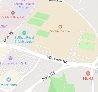 map for Solihull School