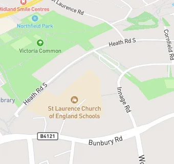 map for St Laurence Church Junior School