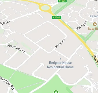 map for Redgate House Residential Home