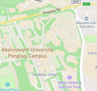 map for ABERYSTWYTH ARTS CENTRE