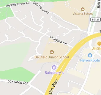 map for Bellfield Junior School