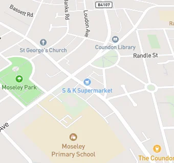 map for St Georges Church