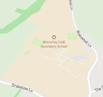 map for Wolverley High School