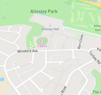 map for Allesley Hall School