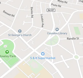 map for Mydentist, Moseley Avenue, Coundon