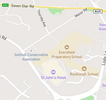 map for Eversfield Preparatory School