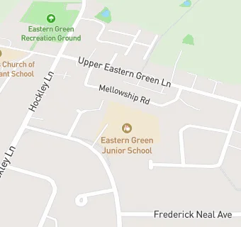 map for Eastern Green Junior School