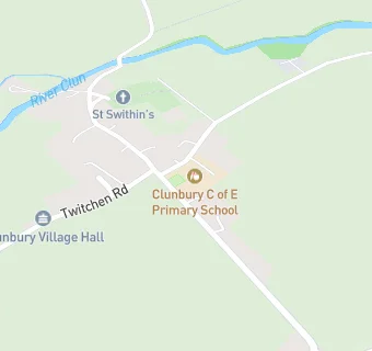 map for Clunbury CofE Primary School