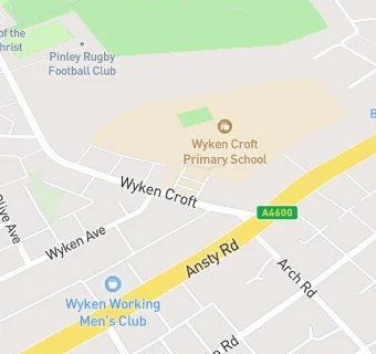 map for Wyken Croft Junior School