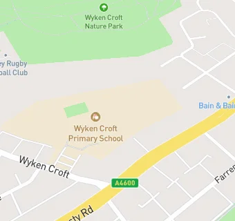 map for Wyken Croft Primary School