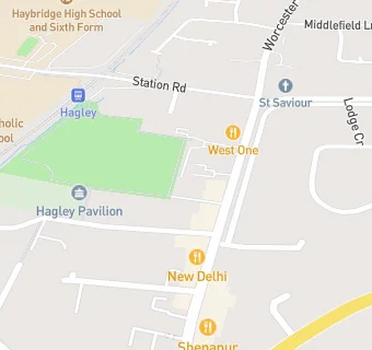 map for Hagley Surgery