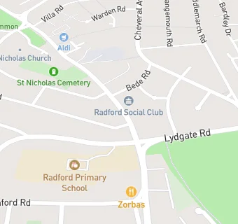 map for Radford Social Club