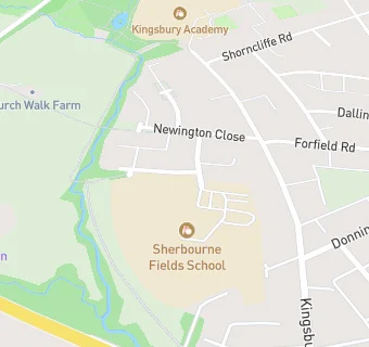 map for Sherbourne Fields Annexe