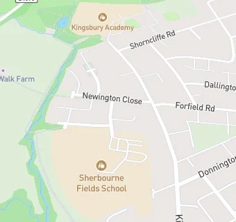 map for Catering at Sherbourne Fields School