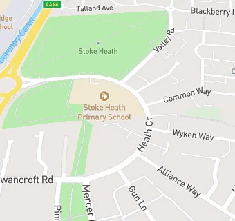 map for Stoke Heath Childrens Centre