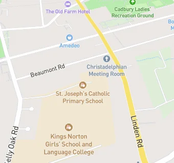 map for St Joseph's Catholic Primary School