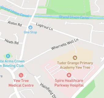 map for Tudor Grange Primary Academy Yew Tree