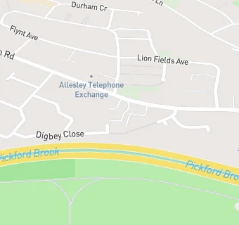 map for Allesley Playgroup