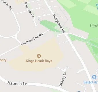 map for Kings Heath Boys