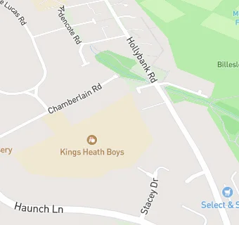 map for Kings Heath Boys