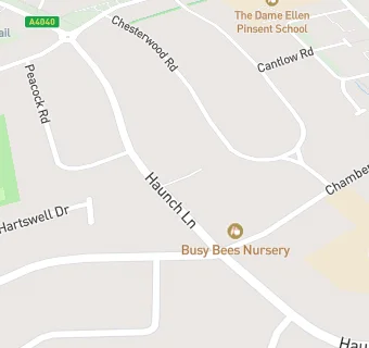 map for Busy Bees at Birmingham Kings Heath