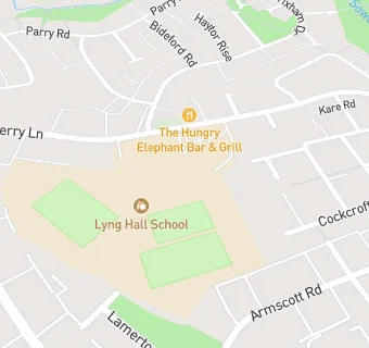 map for Lyng Hall School