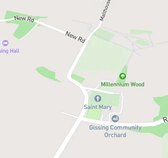 map for Gissing Children's Centre