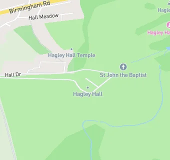 map for Hagley Hall