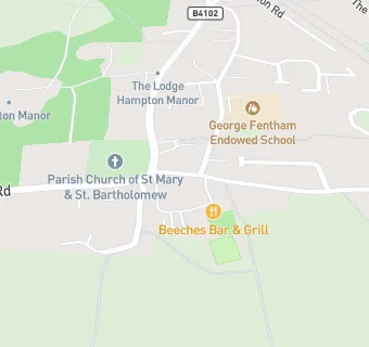 map for Hampton Surgery