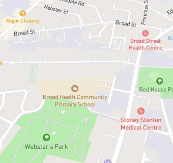 map for Broad Heath Community Primary School