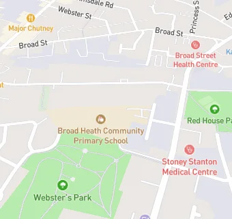 map for Broad Heath Community Primary School