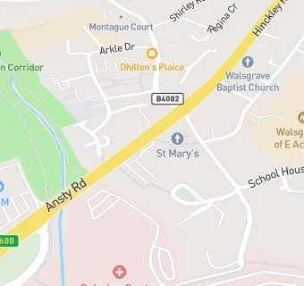 map for St Mary's Church