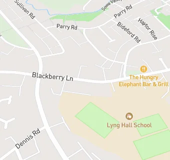 map for Lyng Hall School