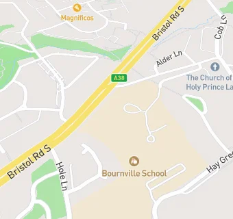 map for Bournville School