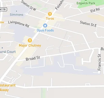 map for Broad Street Local