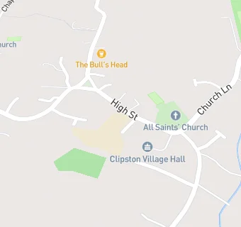 map for Clipston Village Hall