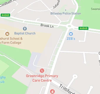 map for Green Ridge Surgery