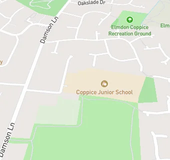 map for Coppice Junior School