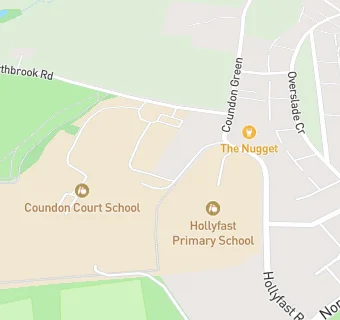 map for Hollyfast Primary School