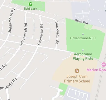 map for Joseph Cash Primary School