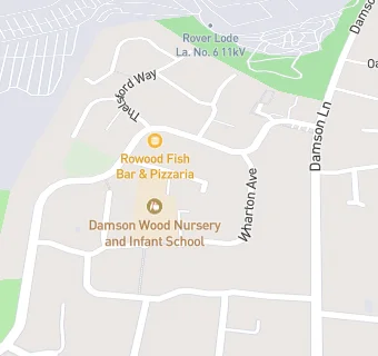 map for Damson Wood Nursery And Infant School