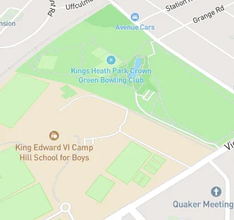 map for King Edward VI Camp Hill School for Girls