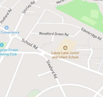 map for Lakey Lane Primary School