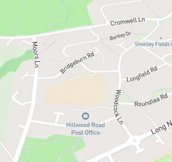 map for Woodcock Hill Primary School