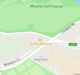 map for The Billesley