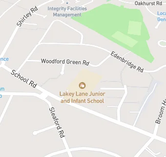 map for Lakey Lane Junior and Infant School