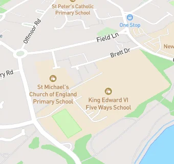 map for King Edward VI Five Ways School