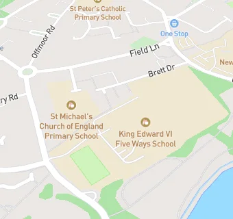 map for King Edward Vi Acadamy Five Ways