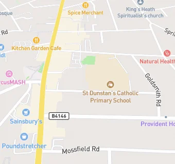 map for St Dunstan's Catholic Primary School