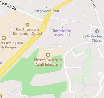 map for Fircroft College of Adult Education